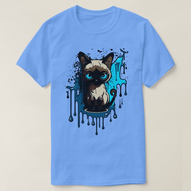 siamesisk katt t shirt (Design framsida)