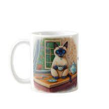 Siamesisk Katt Tekopp Kaffe Mugg