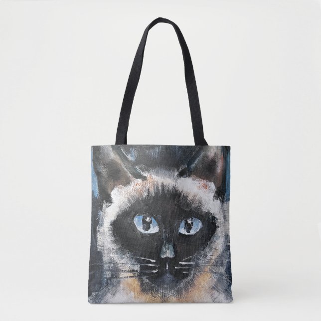 Siamesisk katt tygkasse (Framsida)
