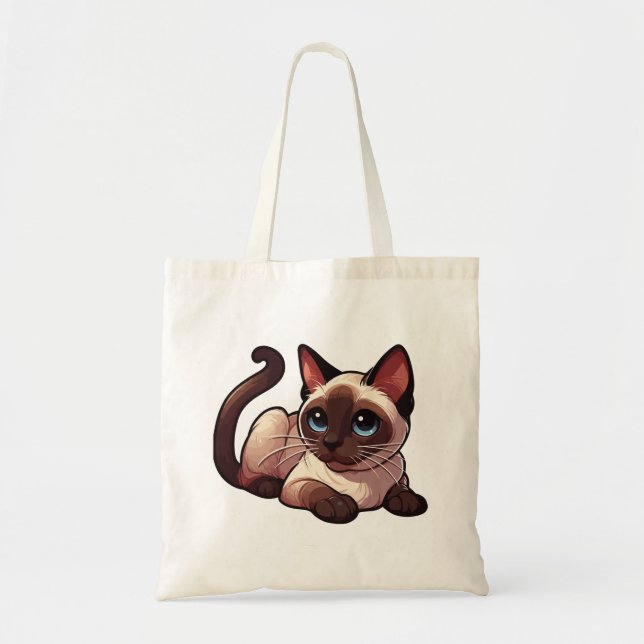 siamesisk katt tygkasse (Framsidan)