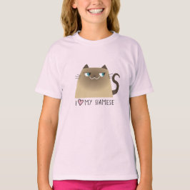 Siamesisk kattälskare t shirt