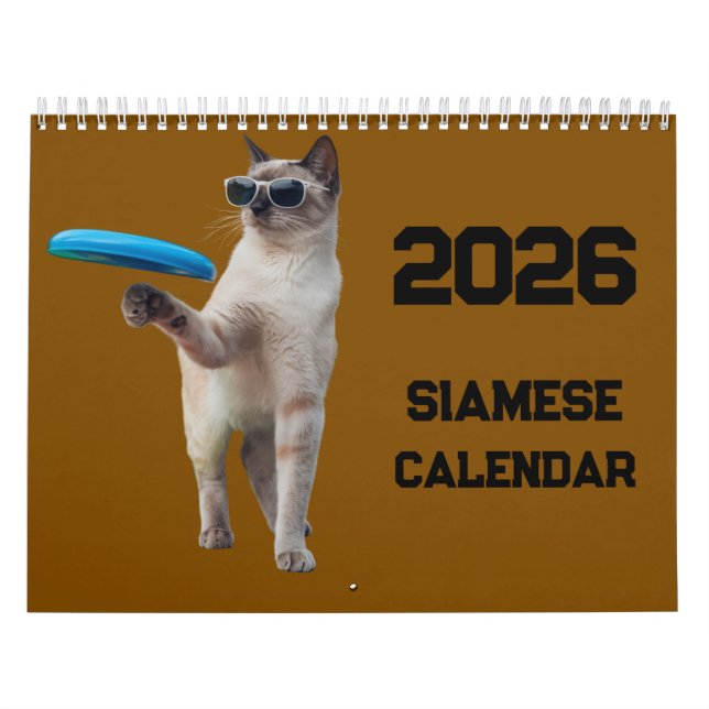 Siamesisk kattkalender kalender (Omslag)