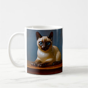 Siamesisk Kattmugg med Blå Ögon Kaffemugg