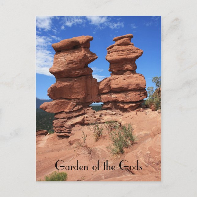 Siamesiska Twillingar ~ Garden of the Gods Postcar Vykort (Framsida)