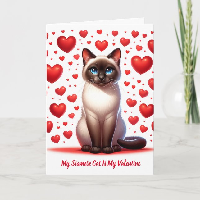 Siamesiskt svenskt mappat Helgdag-kort Helgkort (Framsida)