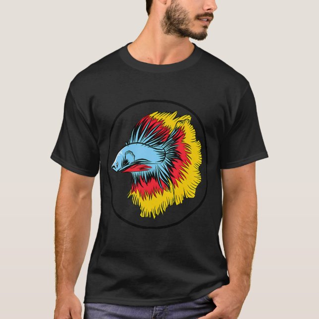 Siamkampfiskarna är roliga t shirt (Framsida)