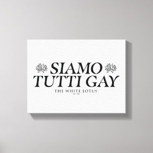 Siamo Tutti Gay - Vitlotus Canvastryck
