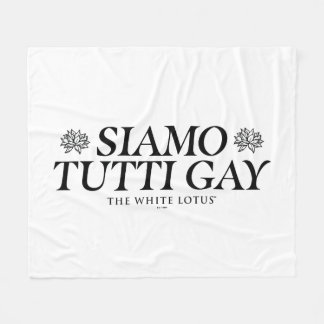 Siamo Tutti Gay - Vitlotus Fleecefilt