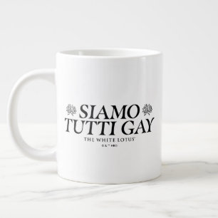 Siamo Tutti Gay - Vitlotus Jumbo Mugg
