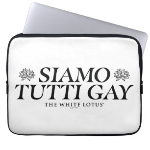 Siamo Tutti Gay - Vitlotus Laptop Fodral