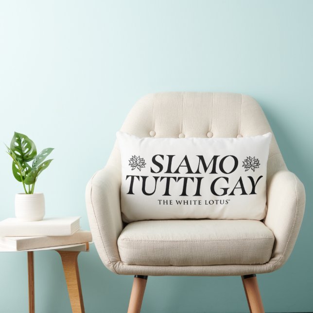 Siamo Tutti Gay - Vitlotus Lumbarkudde (Stol)