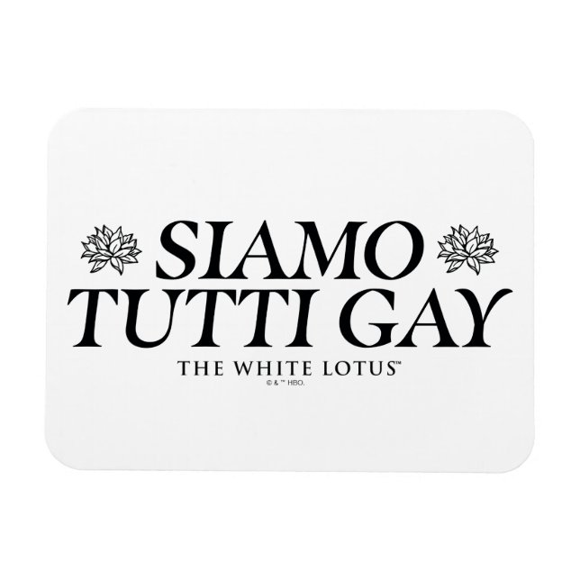 Siamo Tutti Gay - Vitlotus Magnet (Horisontell)
