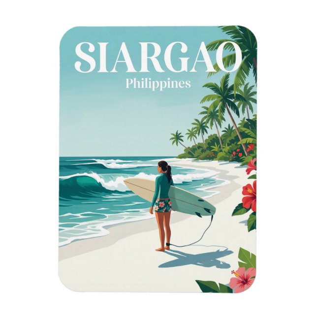 Siargao Filippinerna Magnet (Vertikal)
