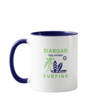 Siargao Filippinerna Surfing Coffee Mugg