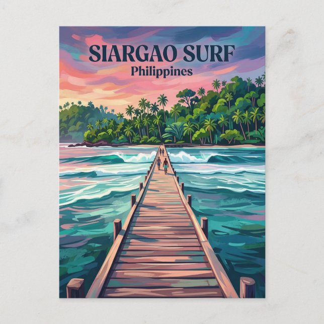 Siargao-ön Filippinerna Vykort (Framsida)