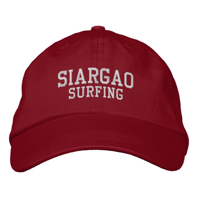 Siargao Philiippines Baseball Hat Broderad Keps (Framsida)