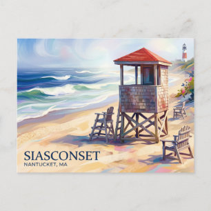 Siasconset Beach USA Vykort