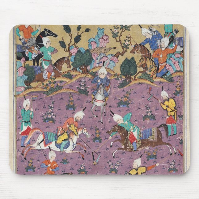 Siavosh som leker Polo med Afrasiab Musmatta (Framsidan)