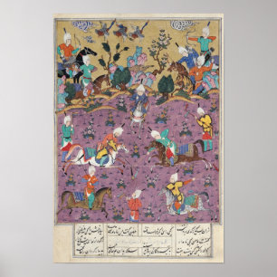 Siavosh Spelar polo med Afrasiab Poster