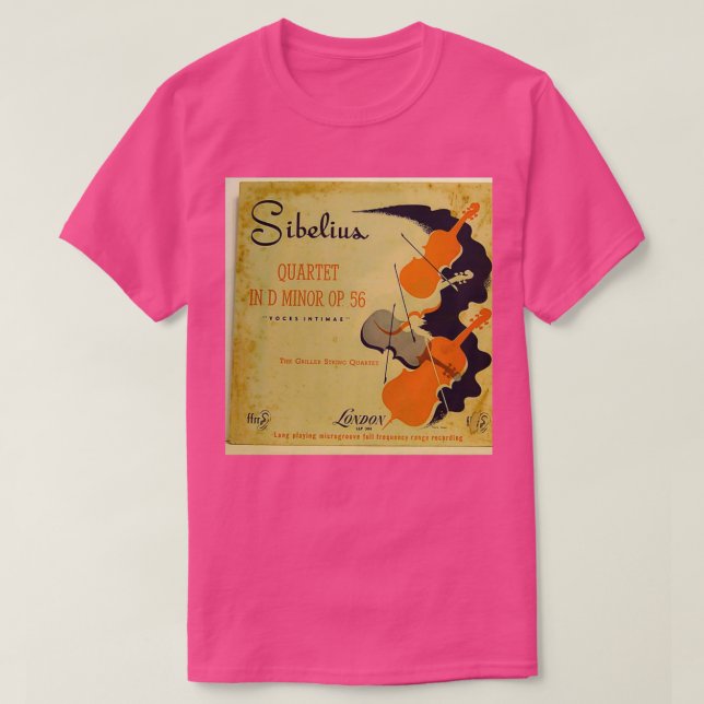 Sibelius Griller String Quartet T Shirt (Design framsida)