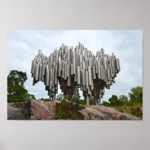 Sibelius Monument, Helsingfors, Finland Poster