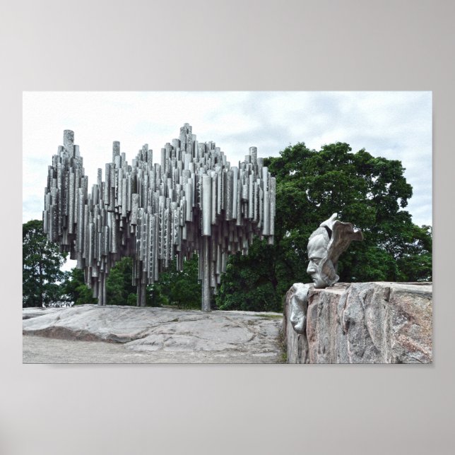 Sibelius Monument, Helsingfors, Finland Poster (Framsidan)