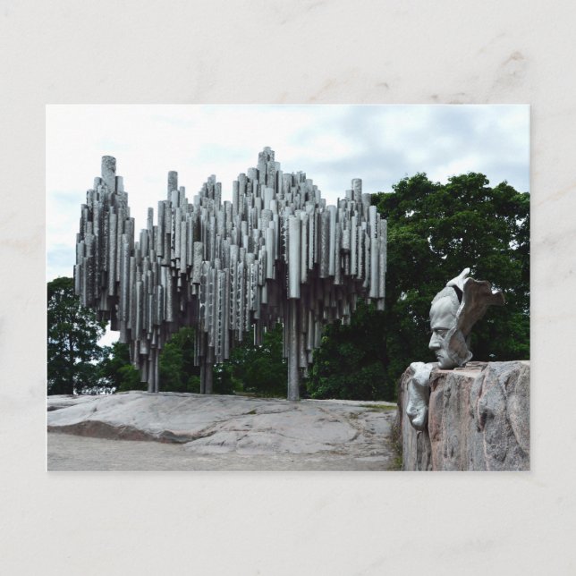 Sibelius Monument, Helsingfors Finland Vykort (Framsida)