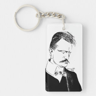 Sibelius: skiss by Albert Engström (1904) Keychai