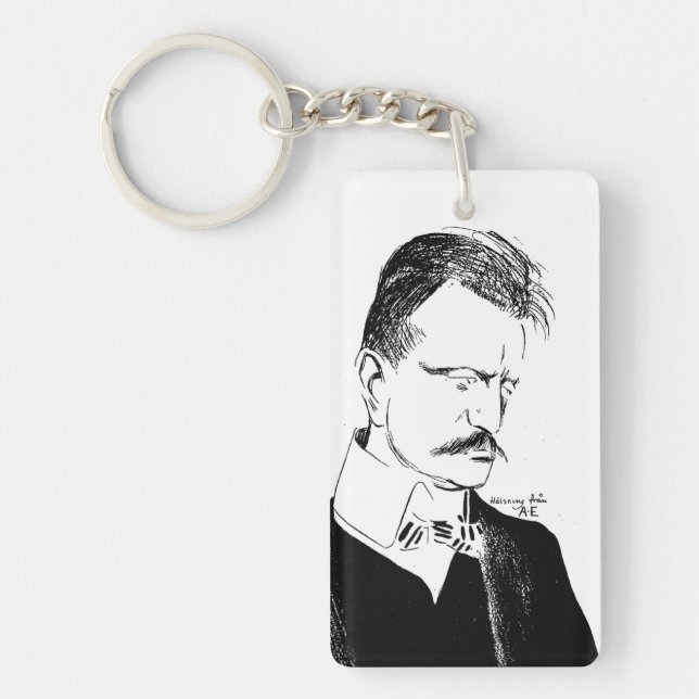 Sibelius: skiss by Albert Engström (1904) Keychai (Framsidan)