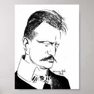 Sibelius: skiss från Albert Engström (1904) Poster