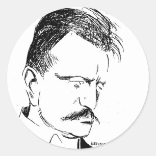 Sibelius: skiss från Albert Engström (1904) Runt Klistermärke