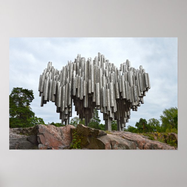 Sibeliusmonumentet, Helsingfors, Finland Poster (Framsidan)