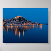 Šibenik i blå timmen