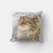 Siberian Cat Dekorativ kudde