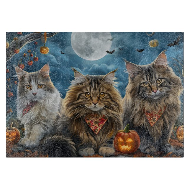 Siberian Cat Halloween Spooky (Framsidan)