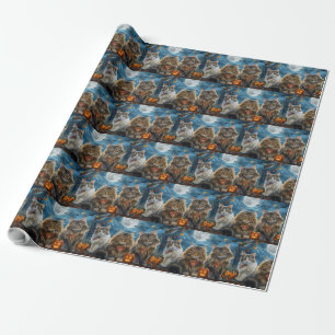 Siberian Cat Halloween Spooky Presentpapper
