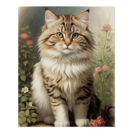 Siberian Cat Perfect Poster