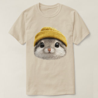 Siberian Flying Squirrel Wearing Beanie  Retro 90s T Shirt