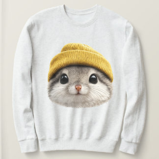 Siberian Flying Squirrel Wearing Beanie  Retro 90s T Shirt