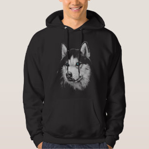 Siberian husky 17 hoodie
