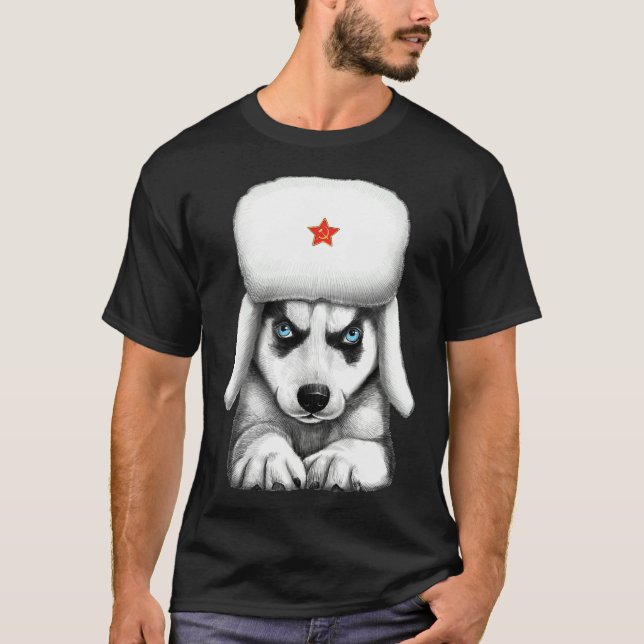 Siberian husky 33 t shirt (Framsida)