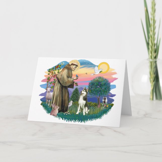 Siberian husky (#3) kort (Framsida)