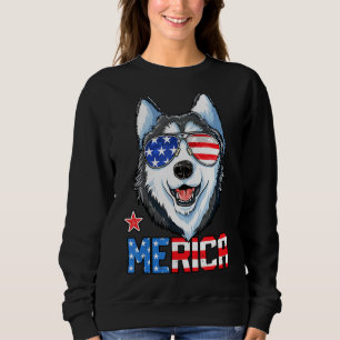 Siberian husky 4 juli Merica Manar Women Americ T Shirt