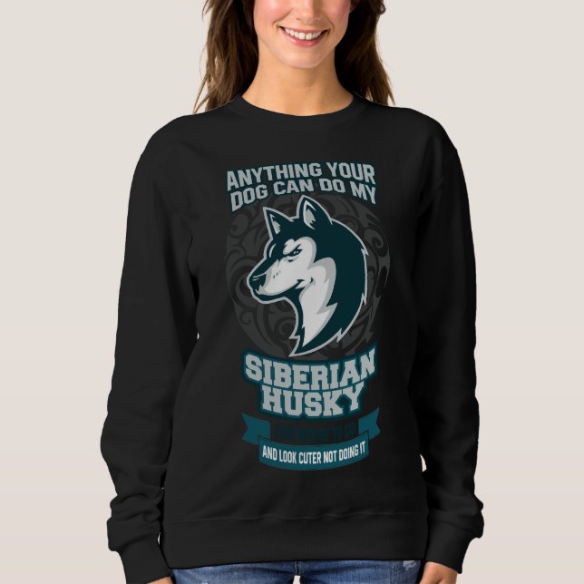 Siberian husky 56 t shirt (Framsida)