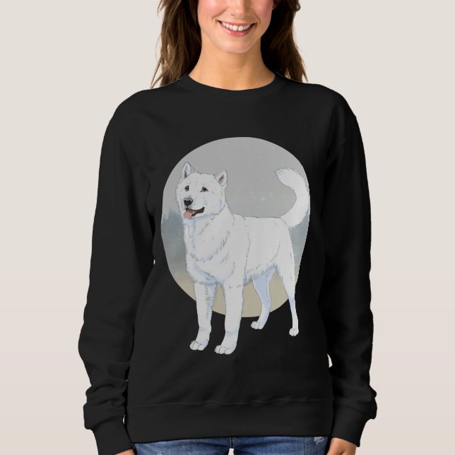 Siberian husky Alaska Malamute White T Shirt (Framsida)