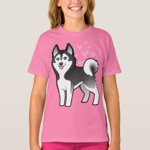 Siberian Husky / Alaskan Malamute Kärlek T-shirt