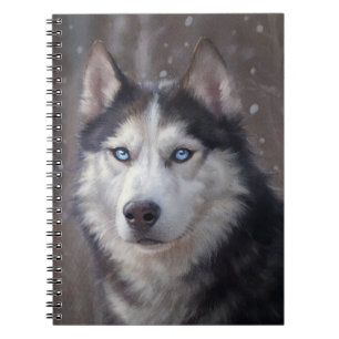 Siberian husky anteckningsbok