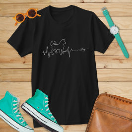 Siberian husky är Heartslag Hund Pet T Shirt