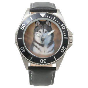 Siberian husky armbandsur