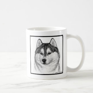 Siberian husky Art by Glenda S. Harlan Kaffemugg